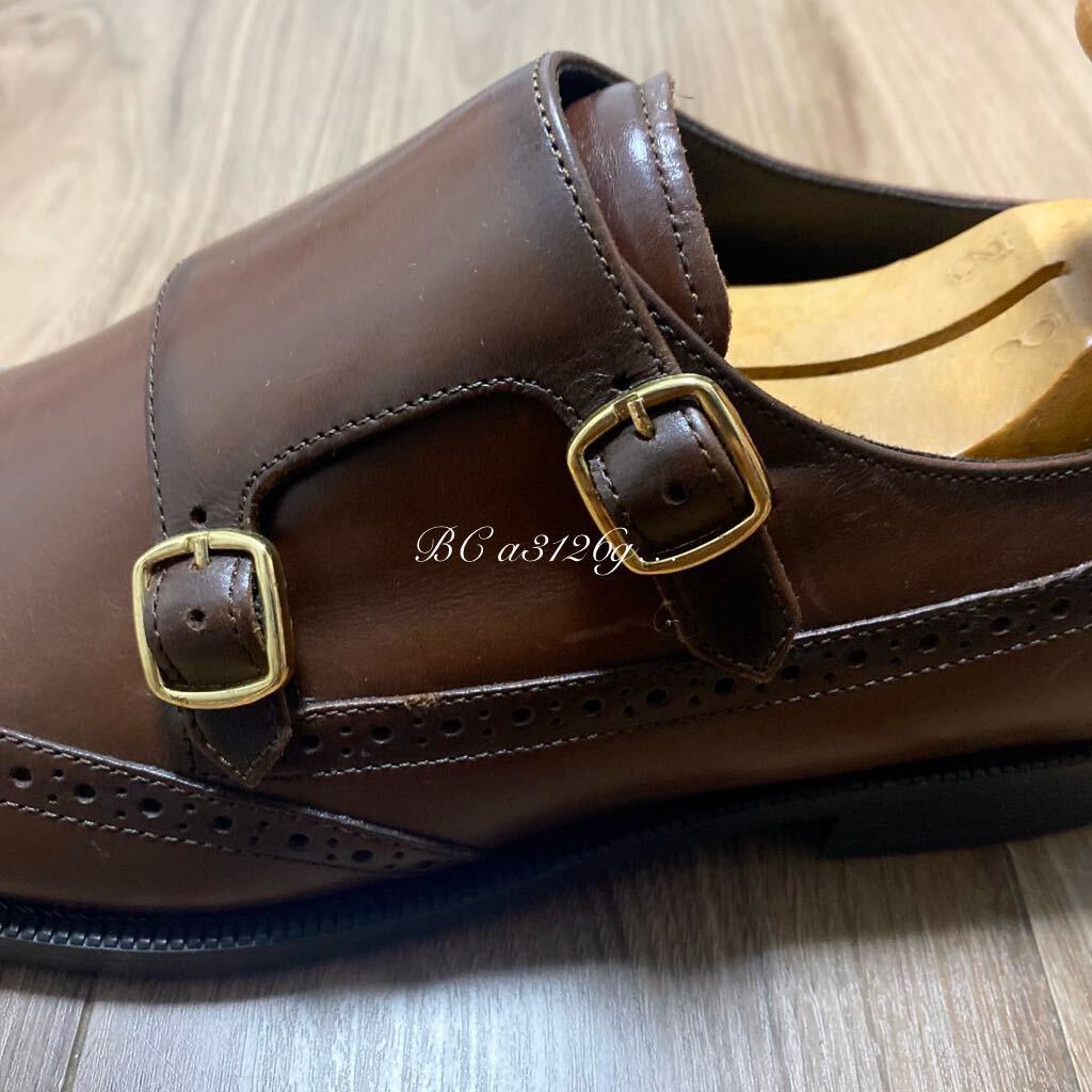 新品 定価12990円 ZARA 本革 ダブルモンクストラップシューズ 27 新品 定価12990円 ZARA 本革 ダブルモンクストラップシューズ 27