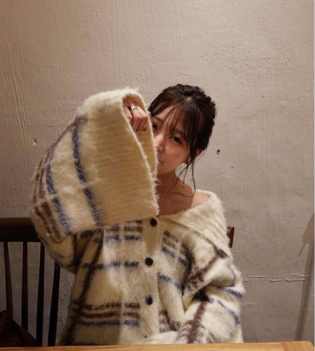 mideal plaid pattern cardigan mideal plaid pattern cardigan
