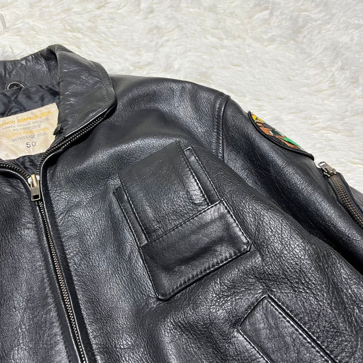 フランス軍 パイロットレザー ジャケットFRENCH BOMBER JACK フランス軍 パイロットレザー ジャケットFRENCH BOMBER JACK
