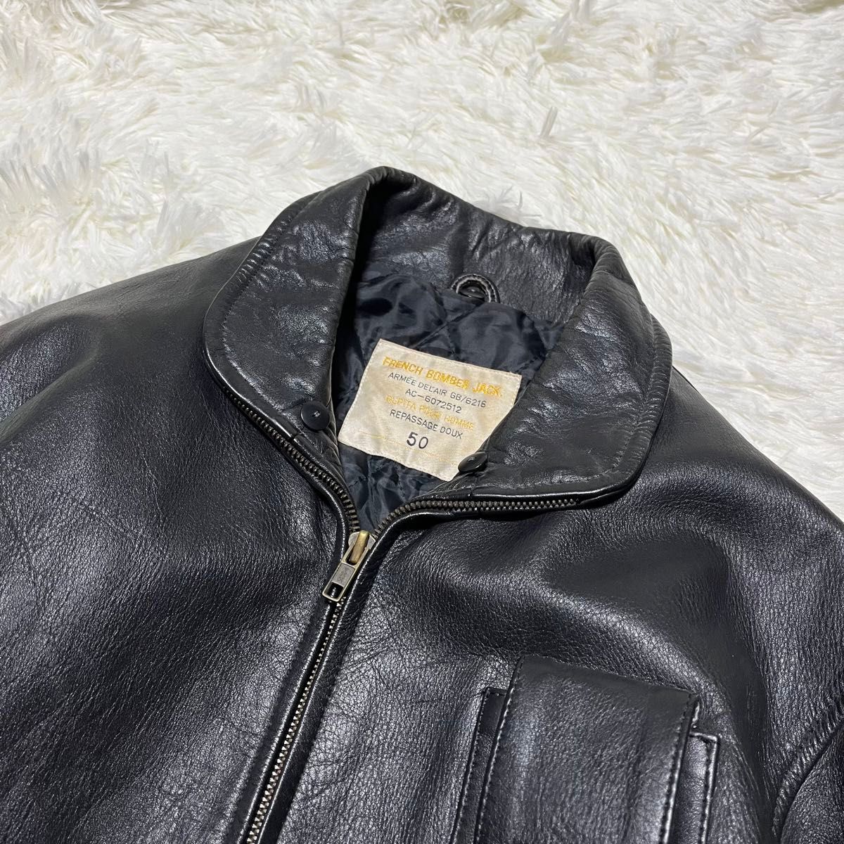 フランス軍 パイロットレザー ジャケットFRENCH BOMBER JACK フランス軍 パイロットレザー ジャケットFRENCH BOMBER JACK