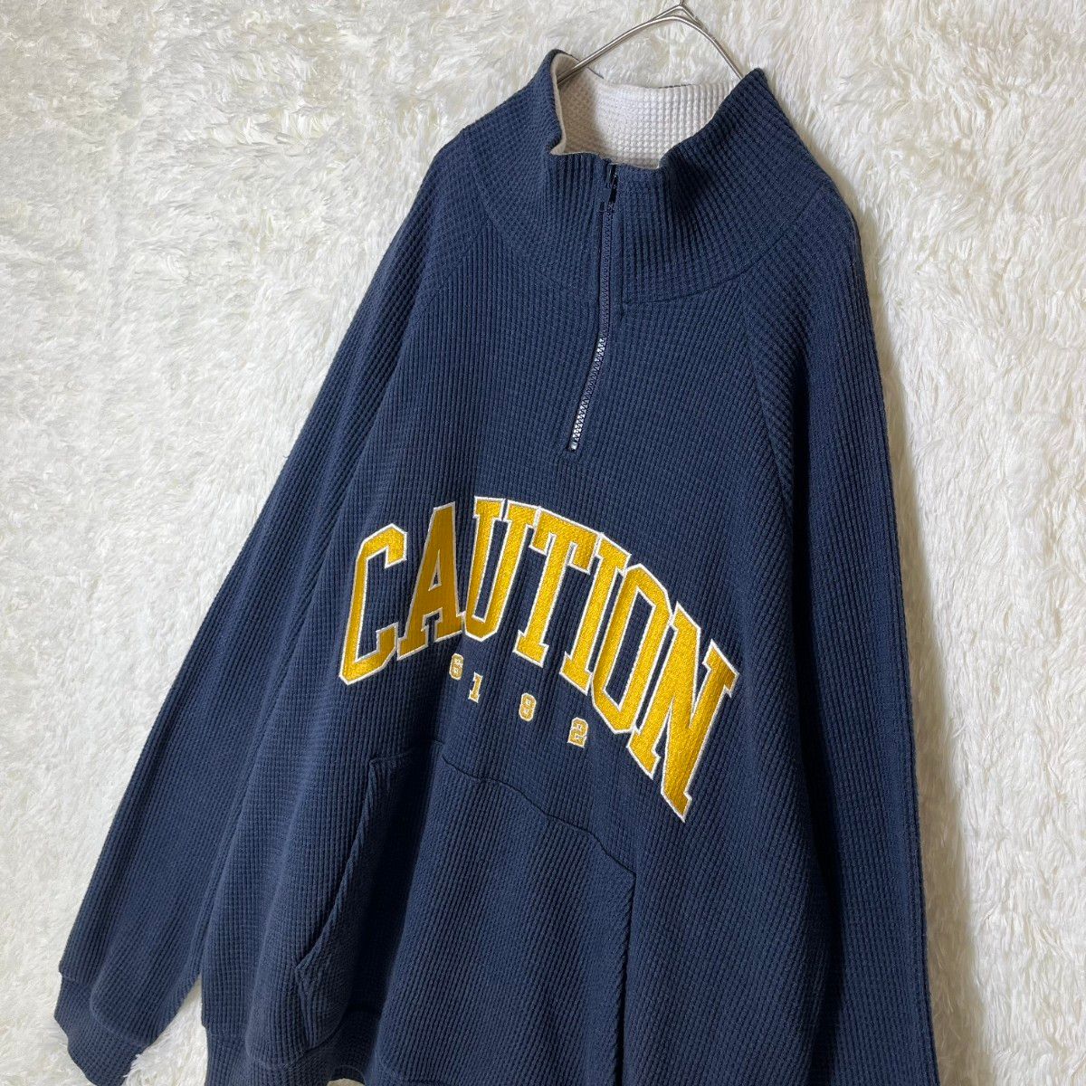 FR2 Embroidery Waffle Harf Zip スウェット アーチ刺繍ロゴ FR2 Embroidery Waffle Harf Zip スウェット アーチ刺繍ロゴ