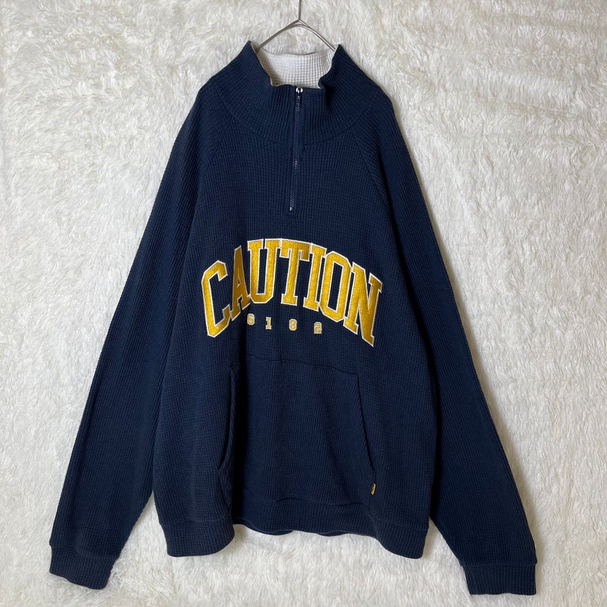 FR2 Embroidery Waffle Harf Zip スウェット アーチ刺繍ロゴ FR2 Embroidery Waffle Harf Zip スウェット アーチ刺繍ロゴ