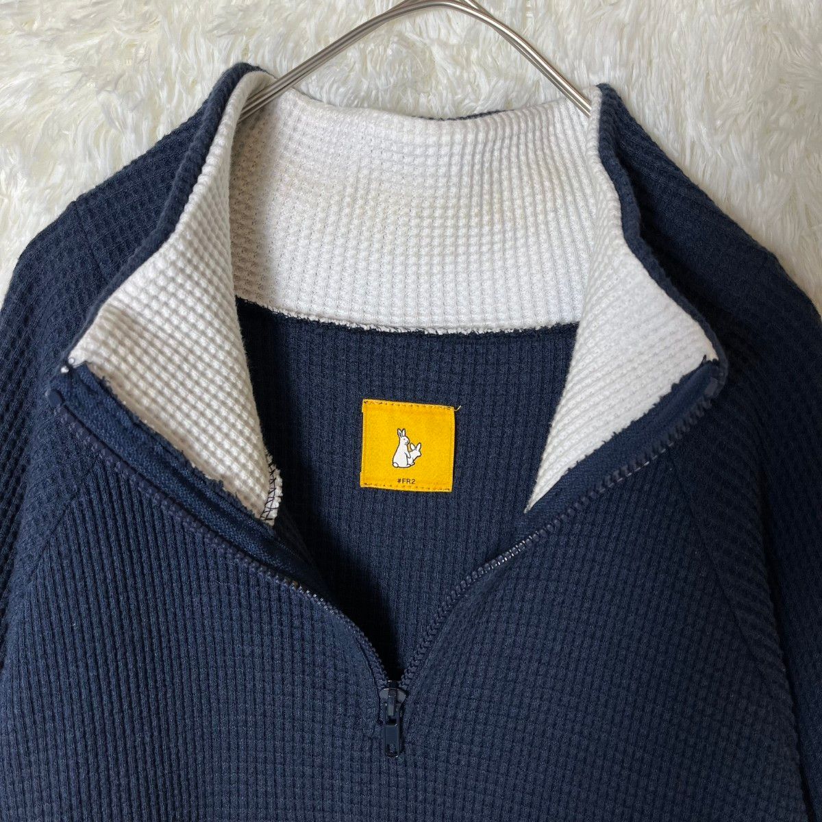 FR2 Embroidery Waffle Harf Zip スウェット アーチ刺繍ロゴ FR2 Embroidery Waffle Harf Zip スウェット アーチ刺繍ロゴ