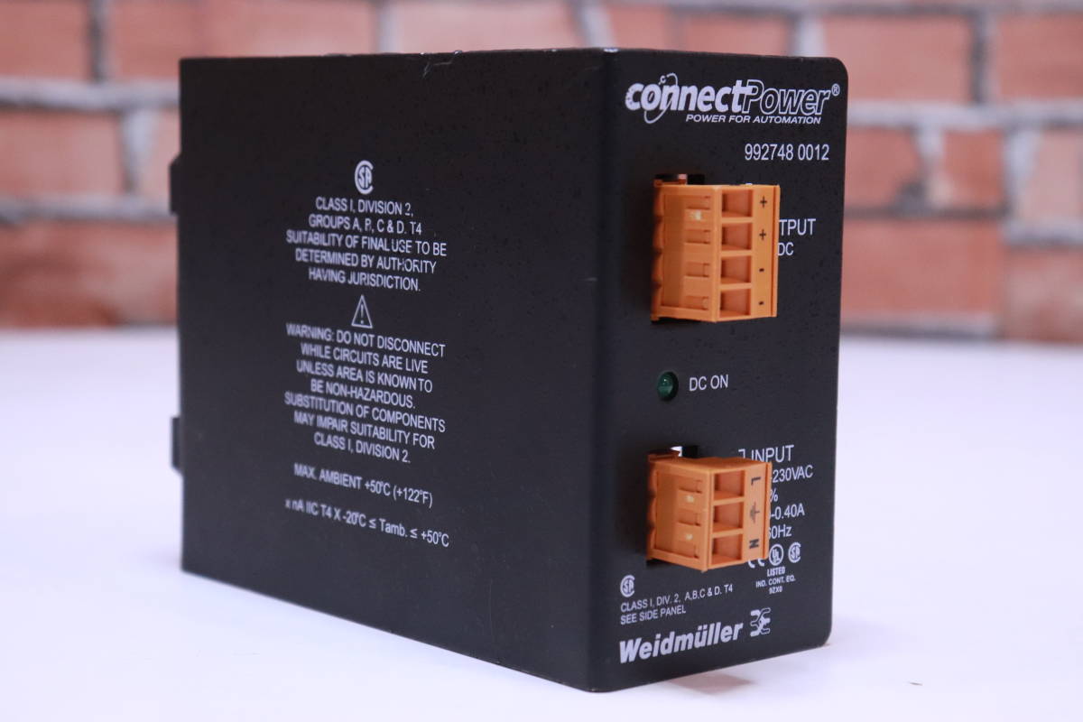 Weidmuller Connect Power 992748 0012 подробности неизвестен точный механизм для детали #(A8309)