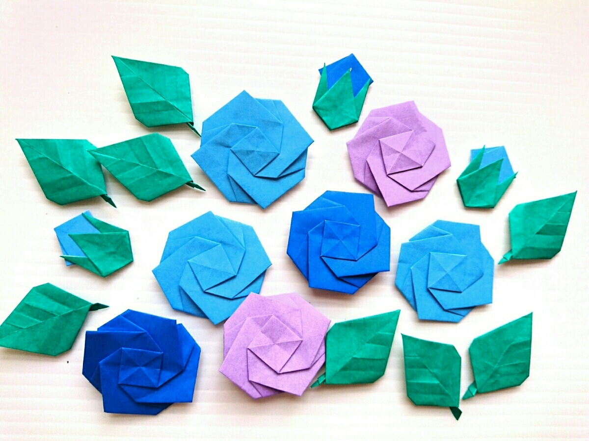 ベスト50 折り紙 花 バラ 最高の花の画像