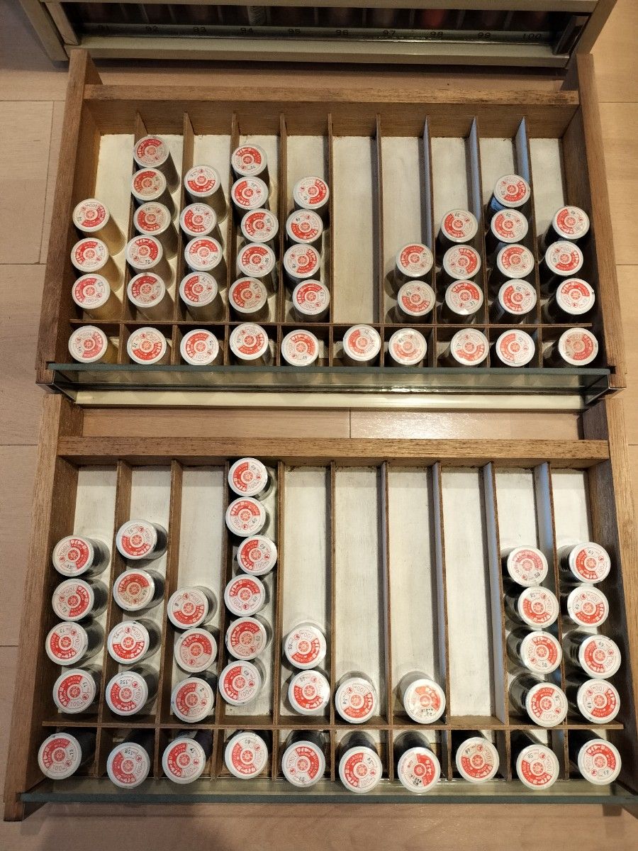 タイヤ―印 木製糸ケース 手芸 店舗什器 昭和レトロ ミシン糸341 タイヤ―印 木製糸ケース 手芸 店舗什器 昭和レトロ ミシン糸341