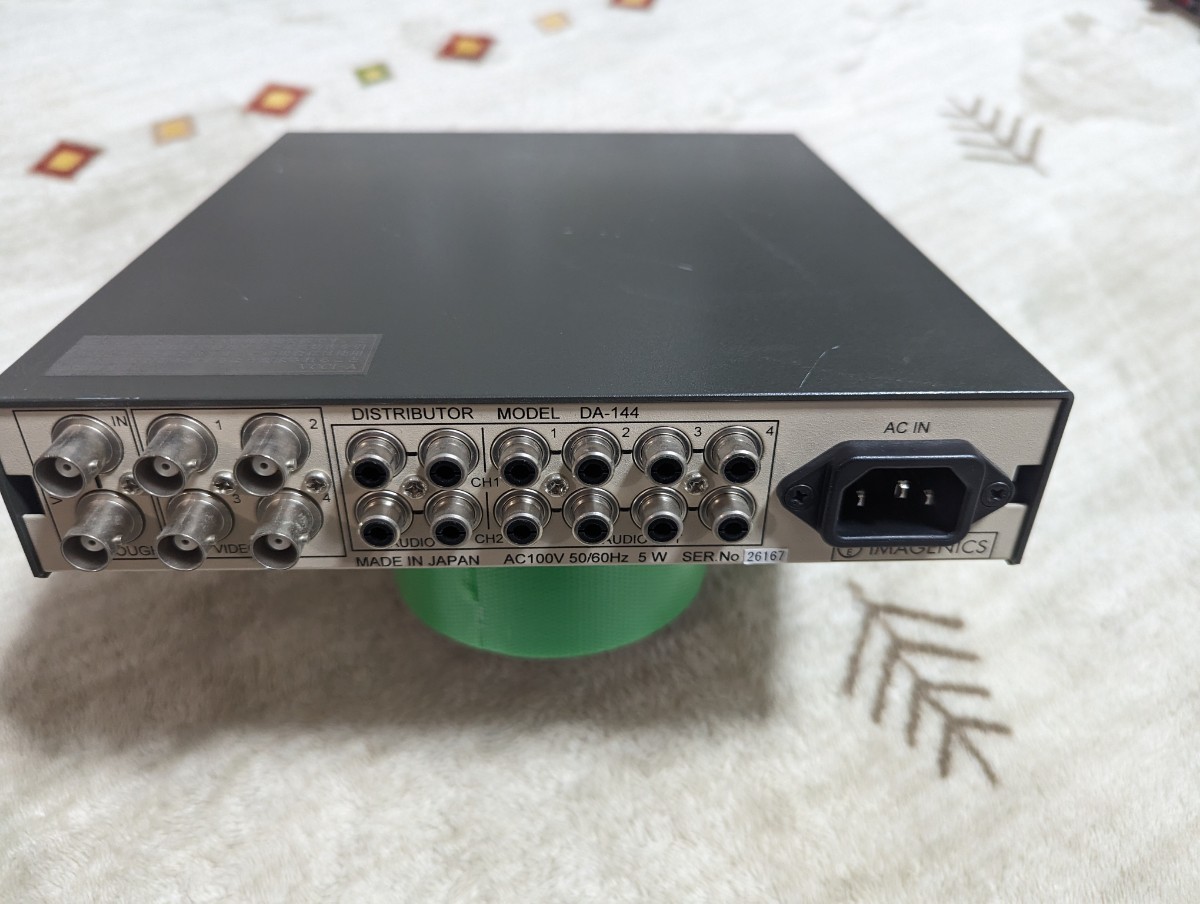 完動品 DA-1441入力4出力映像 音声(ステレオ アンバランス)分配 完動品 DA-1441入力4出力映像 音声(ステレオ アンバランス)分配