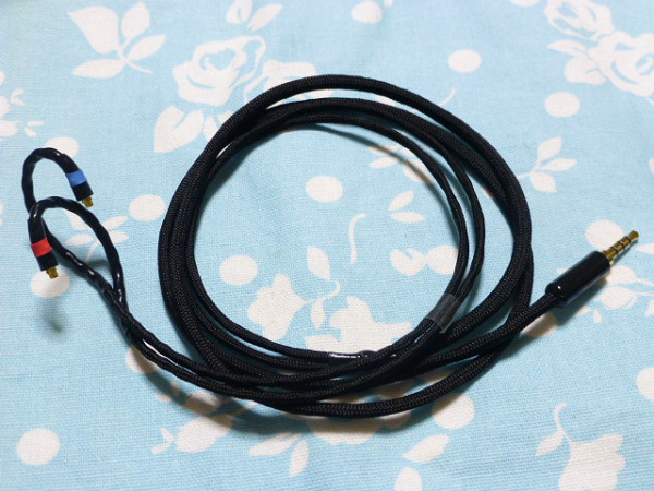 MMCX ケーブル MOGAMI 2944 3.5mm4極 ZX2 PLENUE S SHURE UE900 Westone Campfire Audio_画像1