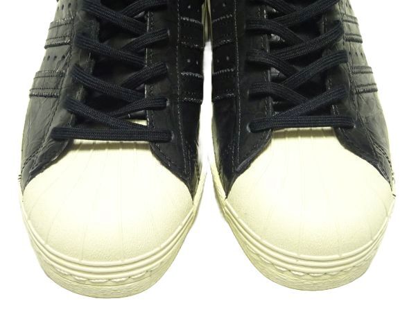 ★新品?アディダスオリジナルス★SUPERSTAR 80s W シワ加工スーパースター27cm/ブラックBB2055黒adidas Originalsメンズレザースニーカー