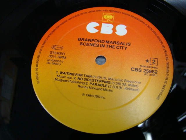 輸入盤LP/BRANFORD MARSALIS Scenes In The City CBS25952_画像6
