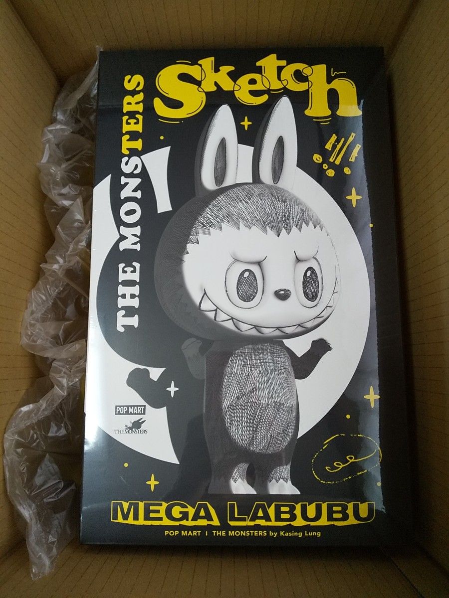 MEGA LABUBU 400% Sketch THE MONSTERS popmart ポップマート MEGA LABUBU 400% Sketch THE MONSTERS popmart ポップマート