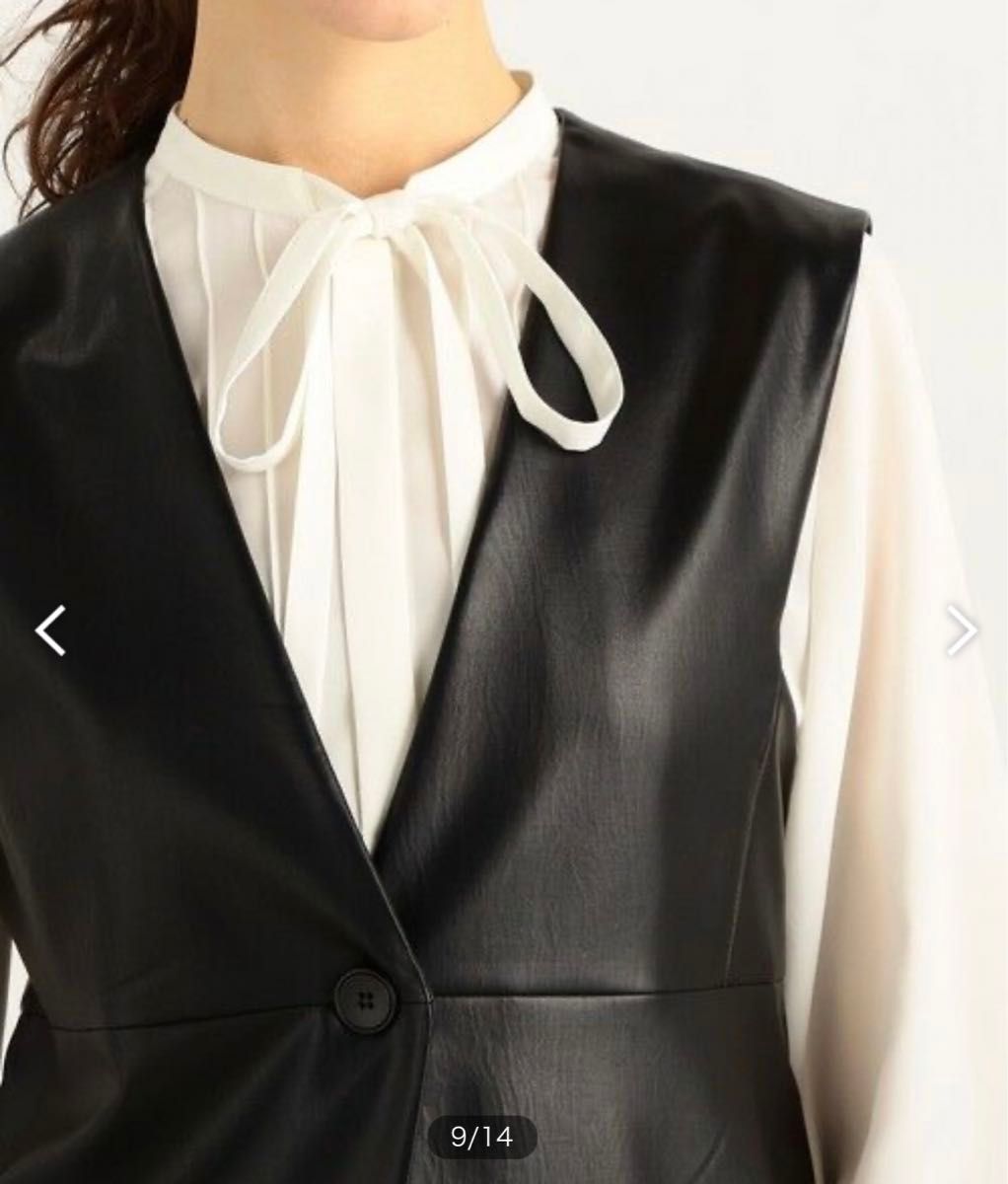Ballsey レザーライククロス Vネックジレ|Yahoo!フリマ(旧 Ballsey レザーライククロス Vネックジレ|Yahoo!フリマ(旧