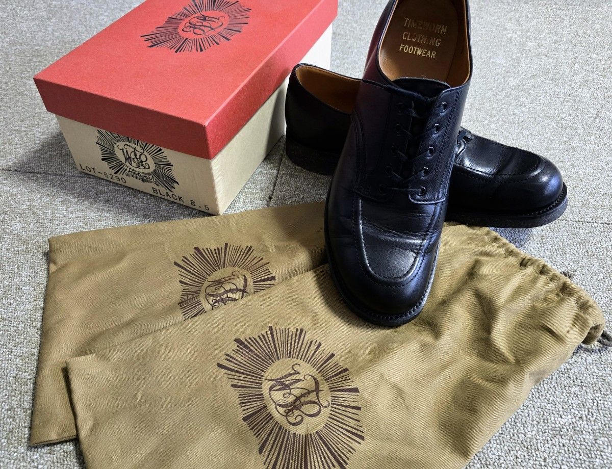 アットラスト Uチップ レザーシューズ 8 5 レザー靴 TIEMWORN アットラスト Uチップ レザーシューズ 8 5 レザー靴 TIEMWORN