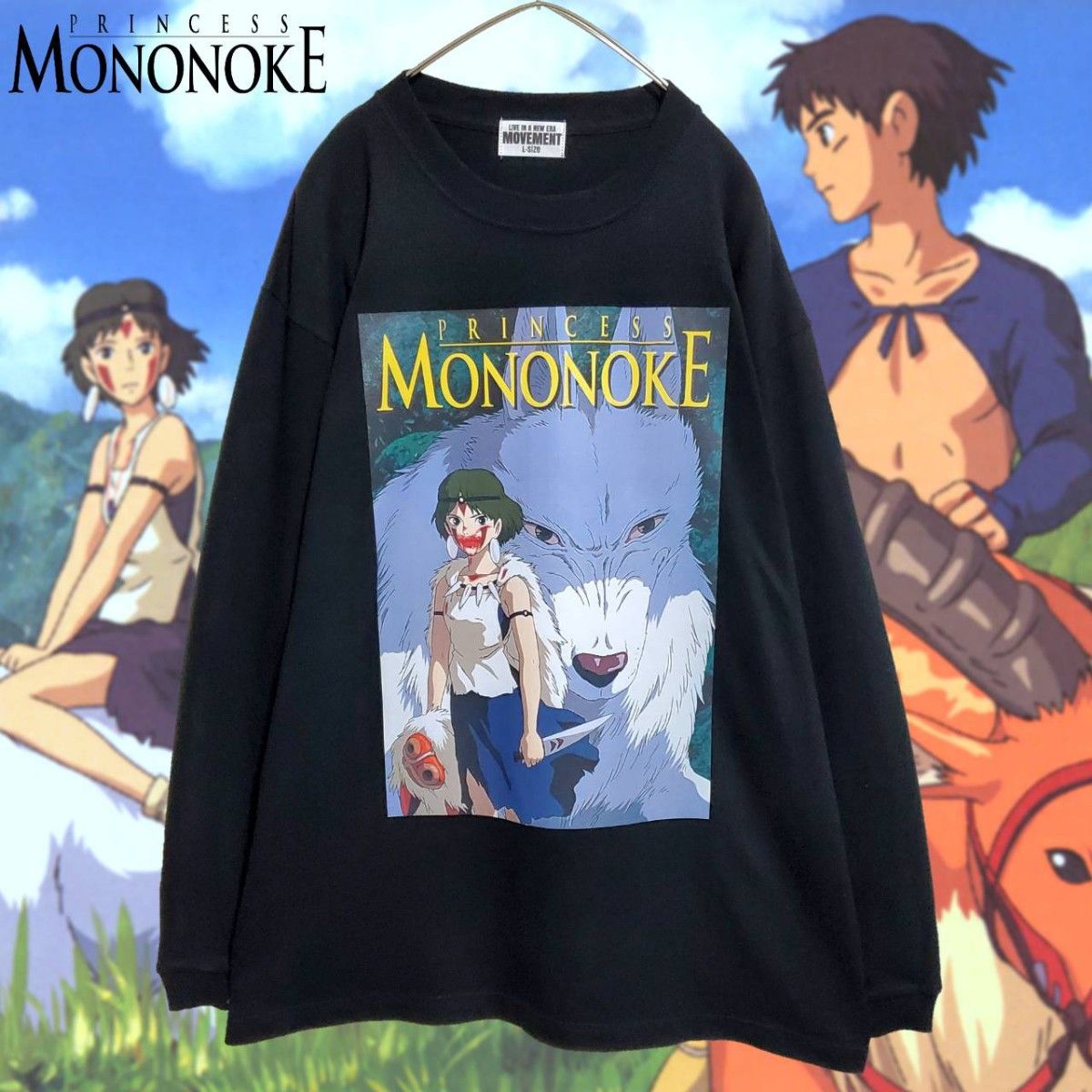 新品】もののけ姫 ロングTシャツ黒|Yahoo!フリマ(旧PayPayフリマ) 新品】もののけ姫 ロングTシャツ黒|Yahoo!フリマ(旧PayPayフリマ)
