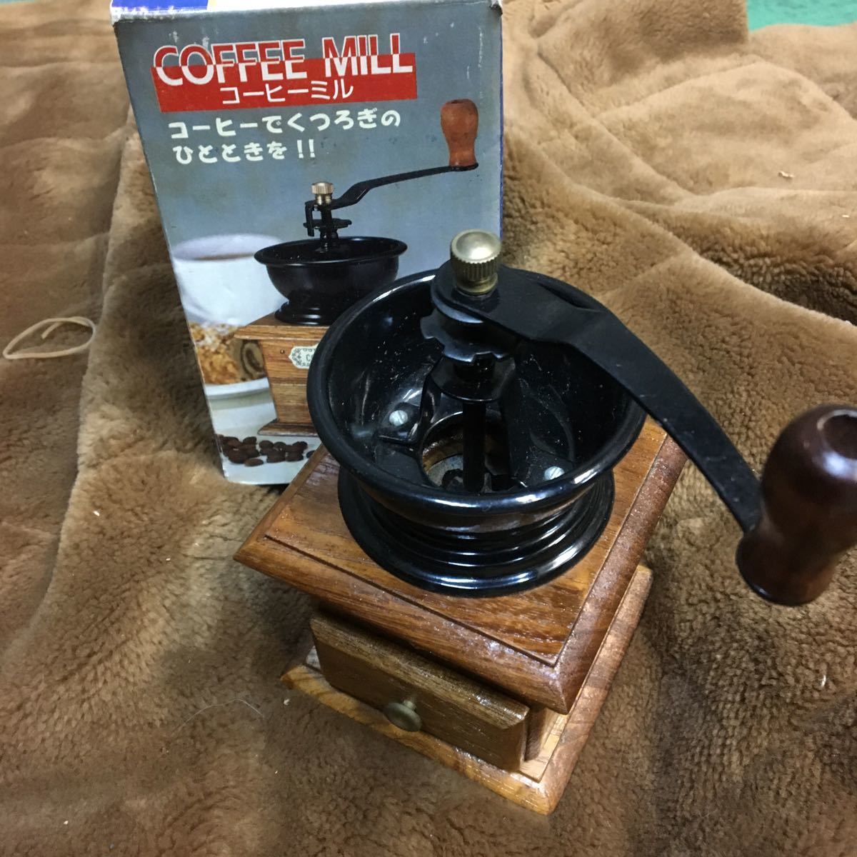 COFFEE MILL 小型 優しい時間】珈琲豆 調節 コーヒーミル 箱入 中国製