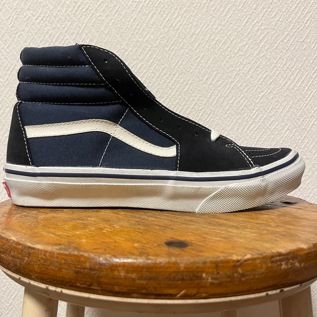 26cm DEADSTOCK vans 90s〜00s SK8-HI スケートハイ スケハイ 紺 26cm DEADSTOCK vans 90s〜00s SK8-HI スケートハイ スケハイ 紺