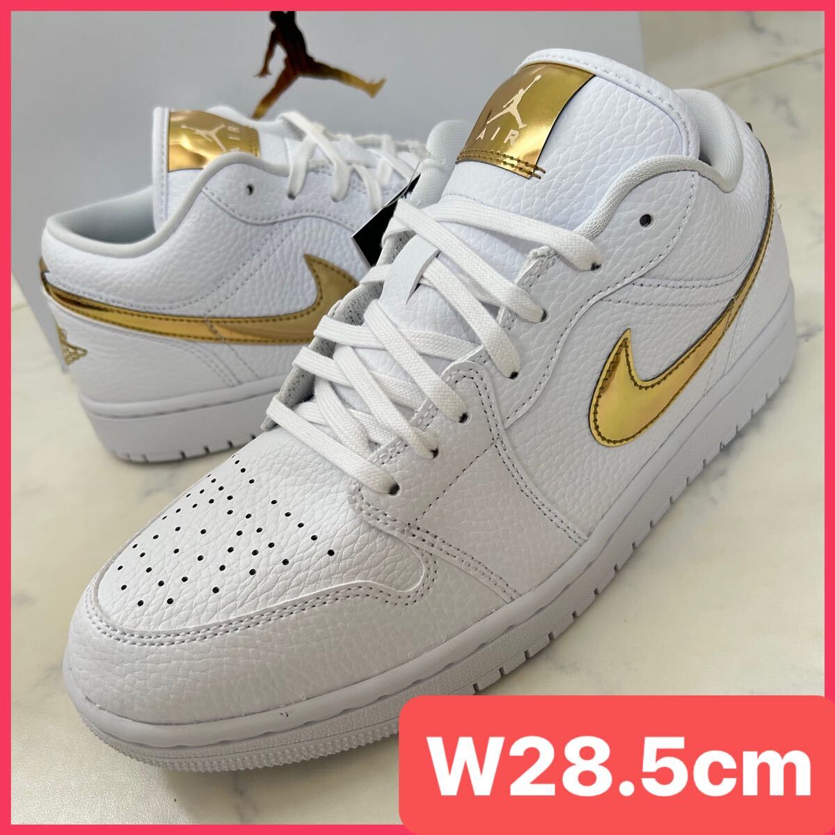 JORDAN BRAND WMNS AIR JORDAN 1 LOW SE WHITE/METALLIC GOLD JORDAN BRAND WMNS AIR JORDAN 1 LOW SE WHITE/METALLIC GOLD