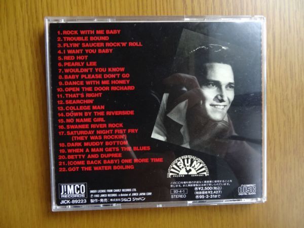 [CD] ビリー・リー・ライリー「Billy Lee Riley / Red Hot Rockabilly The Best of 」Billy Lee Riley」　ロカビリー_画像2