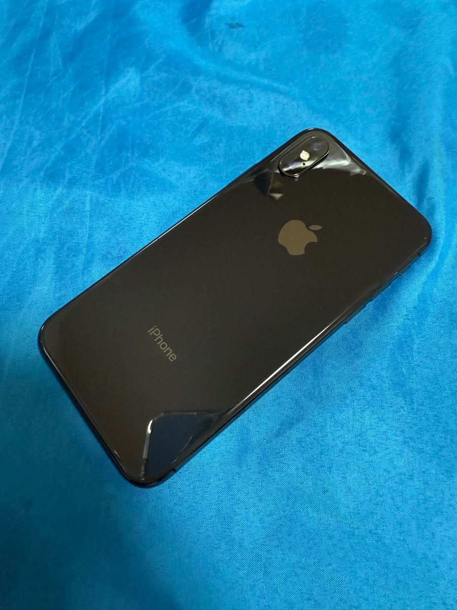 【美品】 iPhone X 256GB SIMフリー バッテリー最大容量100% 美品 迅速安心配送iPhone X ブラック SIMフリー 256GB
