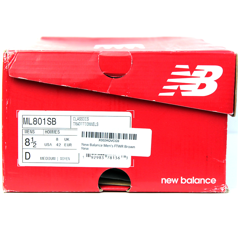 海外限定・日本未発売★NEW BALANCE ML801SB★レザースニーカー US8≒26cm ALL TERRAIN USAモデル メンズ 復刻モデル r-449