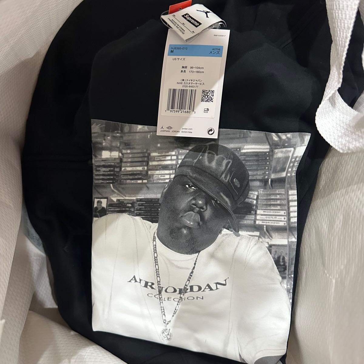 Supreme x Jordan Biggie S/S Top BLACK シュプリーム x Supreme x Jordan Biggie S/S Top BLACK シュプリーム x