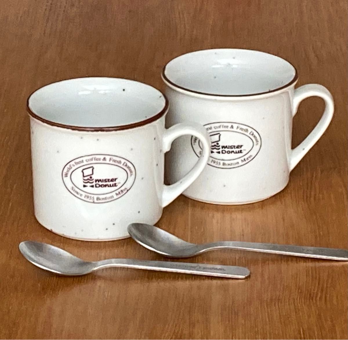ミスタードーナツ コーヒーカップ スプーン 昭和レトロ ミスタードーナツ コーヒーカップ スプーン 昭和レトロ
