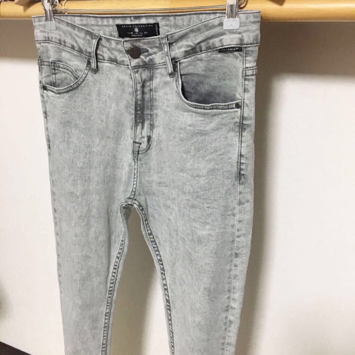 春夏向き ZARA MAN ストレッチ スキニー デニム 38 30 グレー 春夏向き ZARA MAN ストレッチ スキニー デニム 38 30 グレー