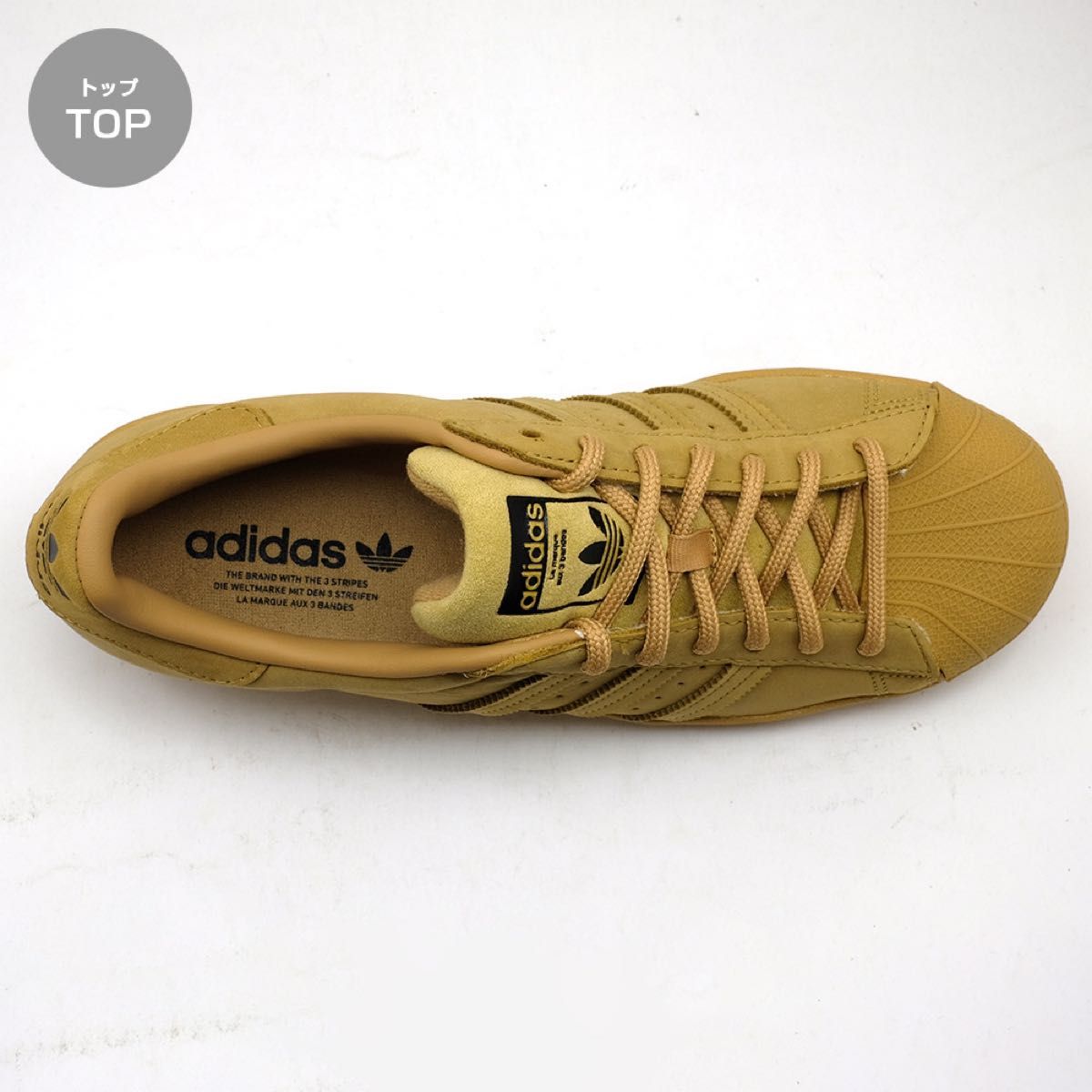 adidas アディダス スーパースター スニーカー メンズ ゴールド ベージュ 31cm 撥水 カジュアル シンプル 靴 adidas アディダス スーパースター スニーカー メンズ ゴールド ベージュ 31cm 撥水 カジュアル シンプル 靴
