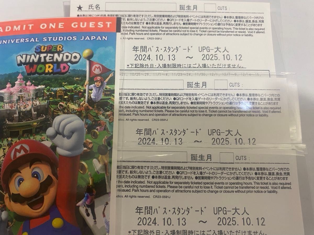 未使用【大人 年パス 1枚】USJ チケット ワンデイパス 入場券 1 未使用【大人 年パス 1枚】USJ チケット ワンデイパス 入場券 1