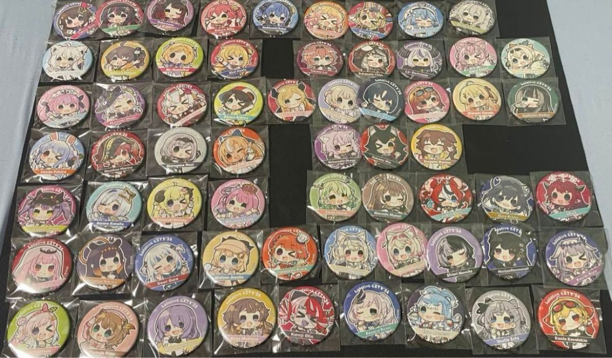 【未開封】ホロライブ ホロシティ”24 ランダム全63種 缶バッジ 63個セット ホロライブ ホロシティ 2024 缶バッジ 全63種類 コンプリート