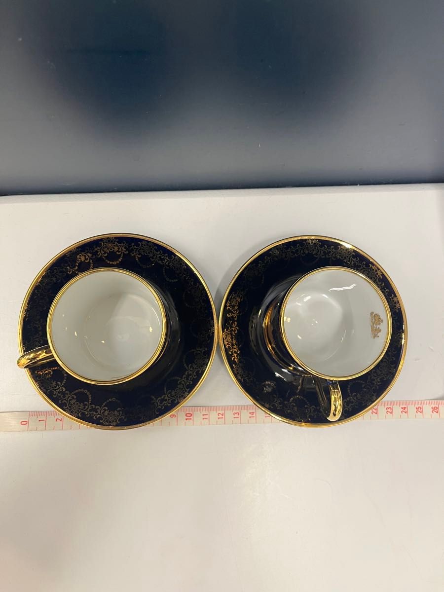 LIMOGES CASTEL リモージュキャッスル 22k カップ&ソーサー LIMOGES CASTEL リモージュキャッスル 22k カップ&ソーサー