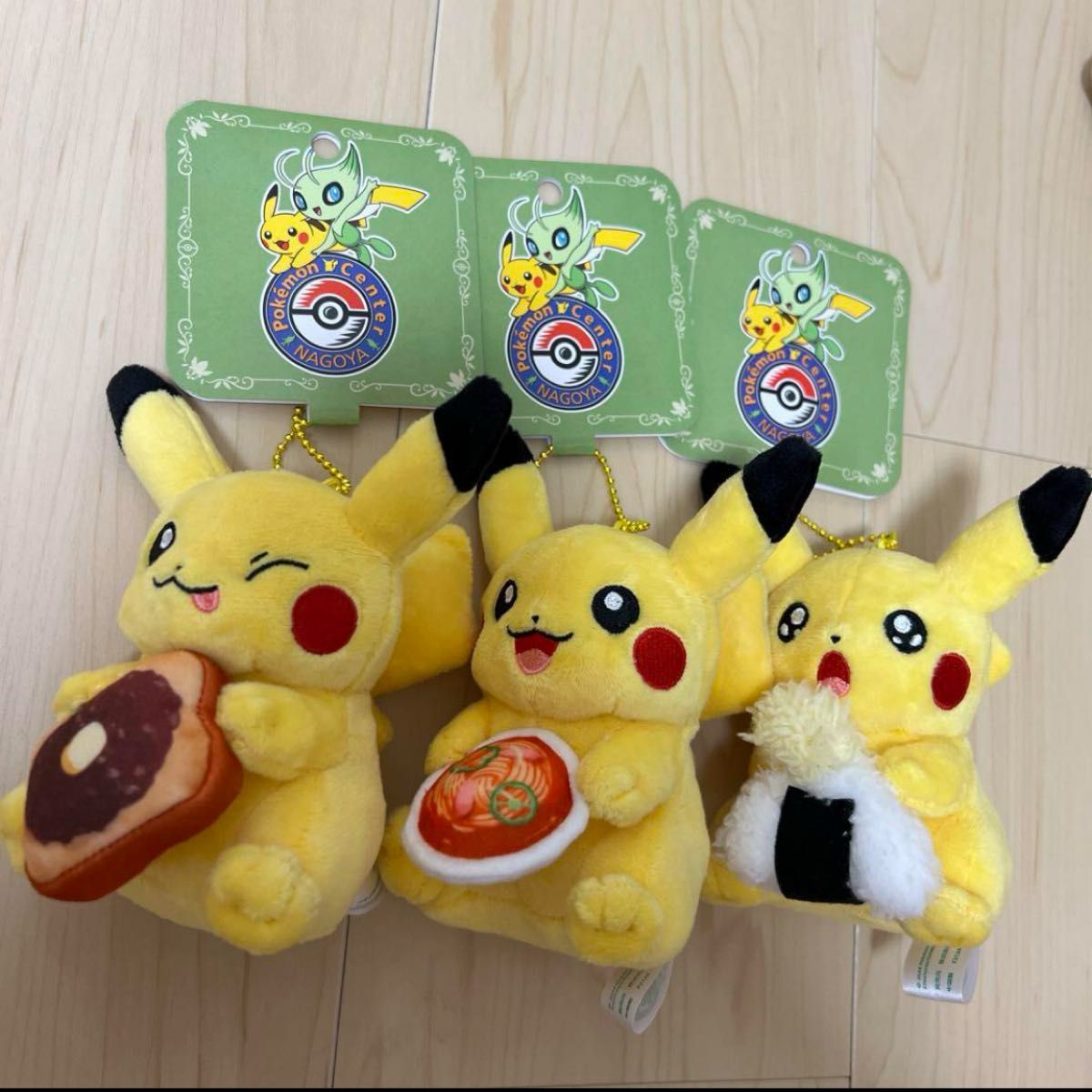 マスコット ピカチュウ ポケモンセンターナゴヤ 3点セット マスコット ピカチュウ ポケモンセンターナゴヤ 3点セット