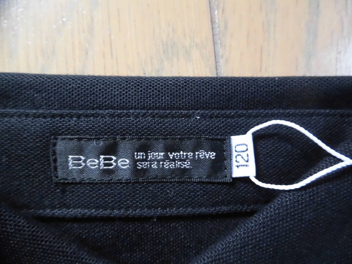  новый товар ★BEBE ...★ черный     короткие рукава  рубашка  ★120 , ...