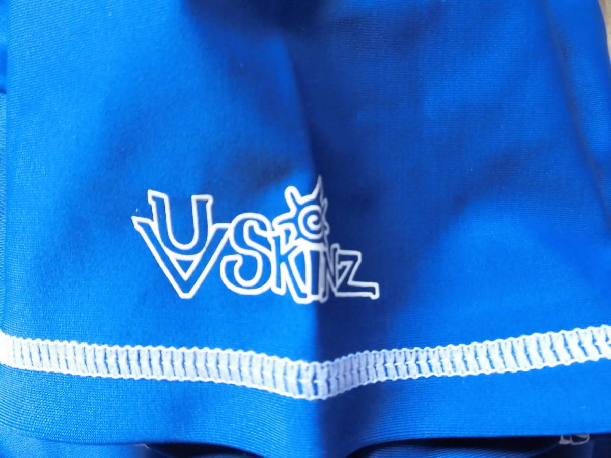  новый товар *UV SKINZ купальный костюм Rush Guard короткий рукав синий *L 14 из 16 лет 160 и больше?
