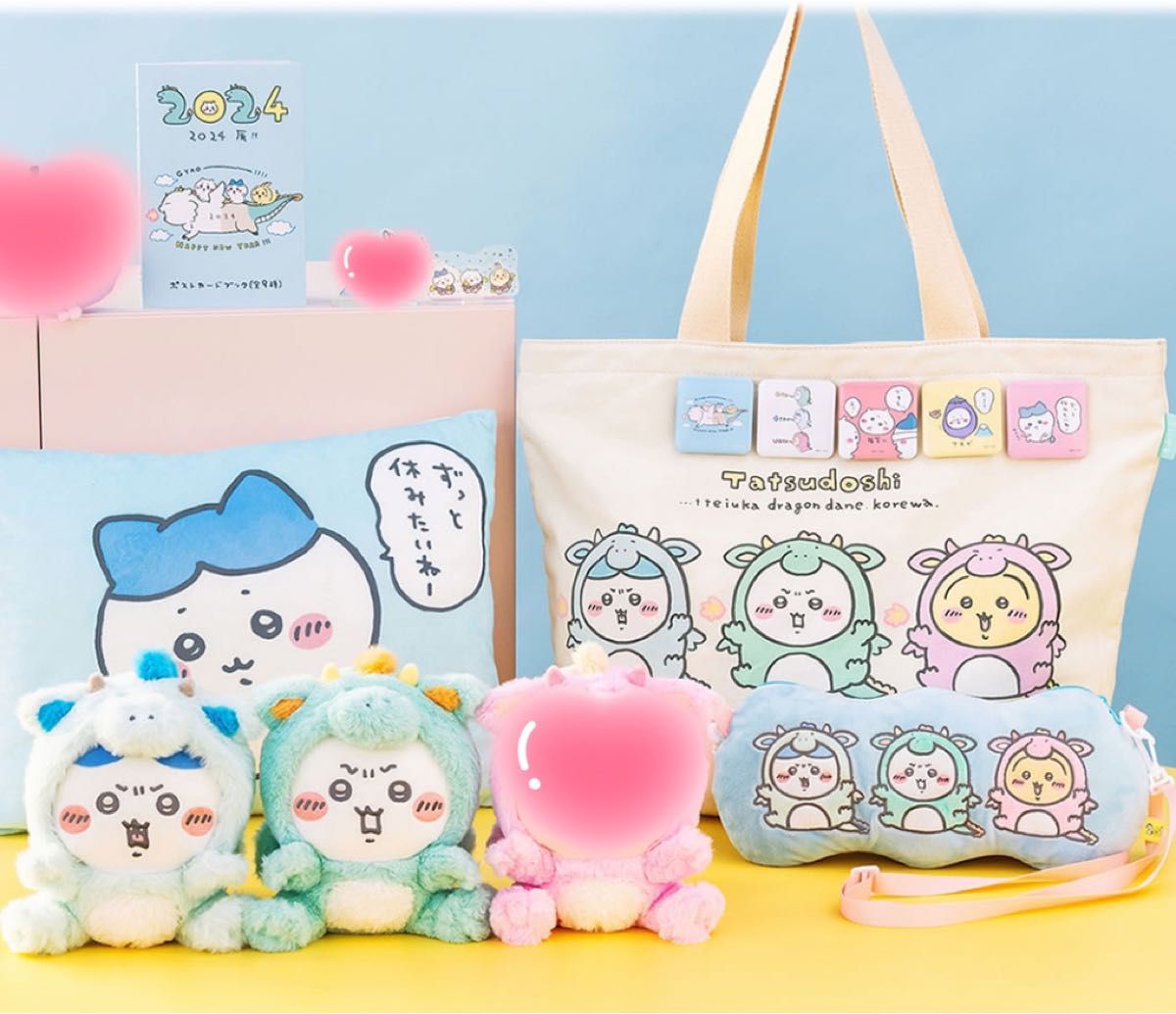 ちいかわ ハッピーバッグ 2024 辰年 ハチワレ うさぎ 福袋 ちいかわ ハッピーバッグ 2024 辰年 ハチワレ うさぎ 福袋