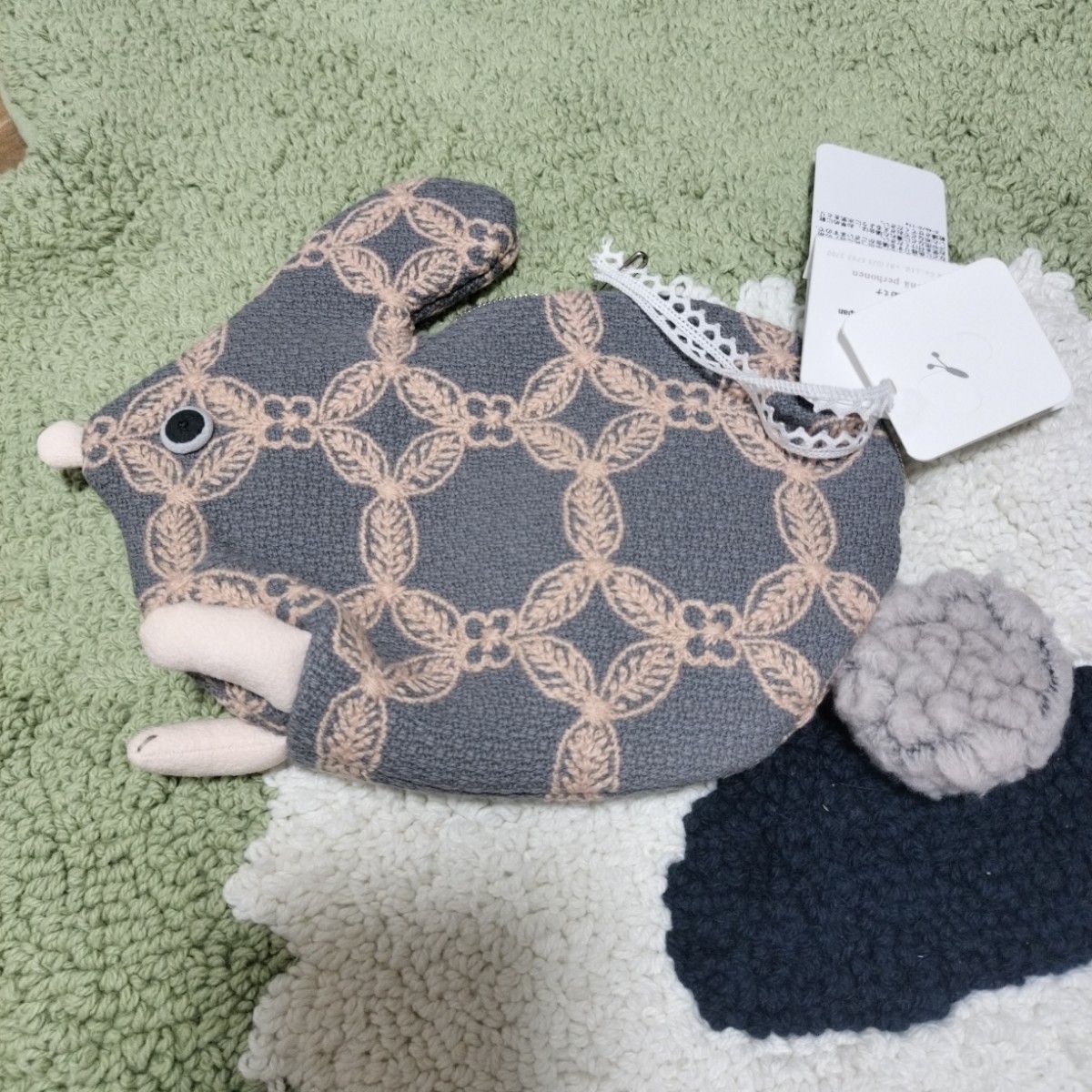 【定価以下】ミナペルホネン うさポーチ hanaha うさぎ 【定価以下】ミナペルホネン うさポーチ hanaha うさぎ