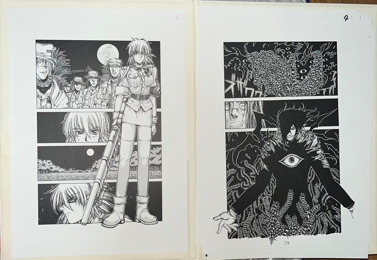 平野耕太 YOUNGKING OURS HELLSING 複製原画 セット HELLSING ヘルシング アーカード ② 平野耕太 YOUNGKING OURS HELLSING 複製原画 セット HELLSING ヘルシング アーカード ②