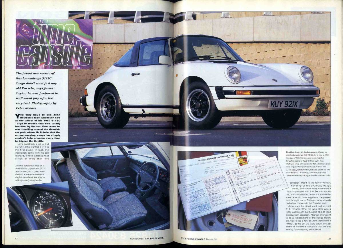 【c5983】97.1 911&PORSCHE WORLD №39／フラットノーズ・ポルシェ911、944バイヤーズガイド、…_画像4