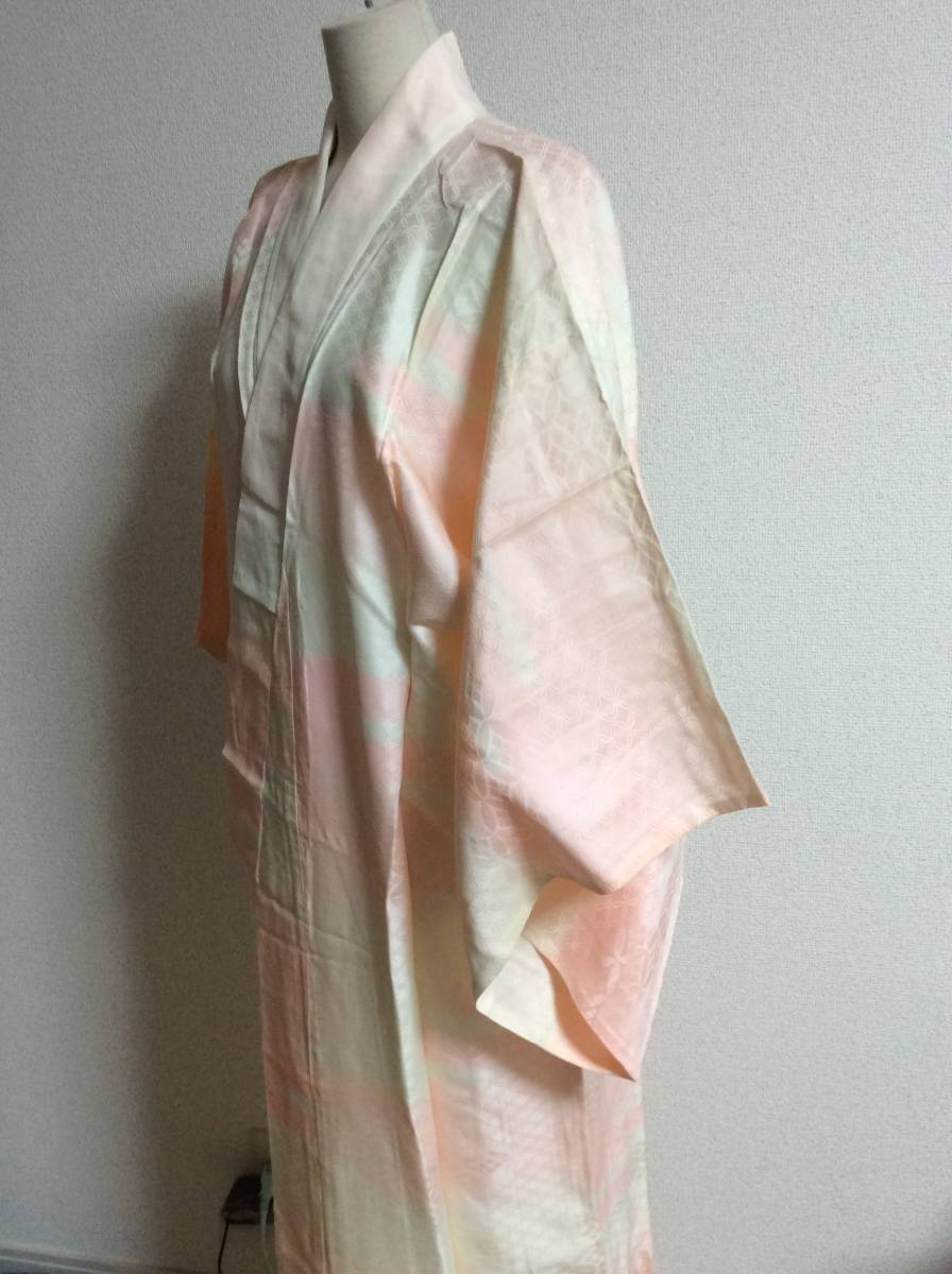  шелк длинное нижнее кимоно 7 сокровищ рисунок розовый bokashi рука ..