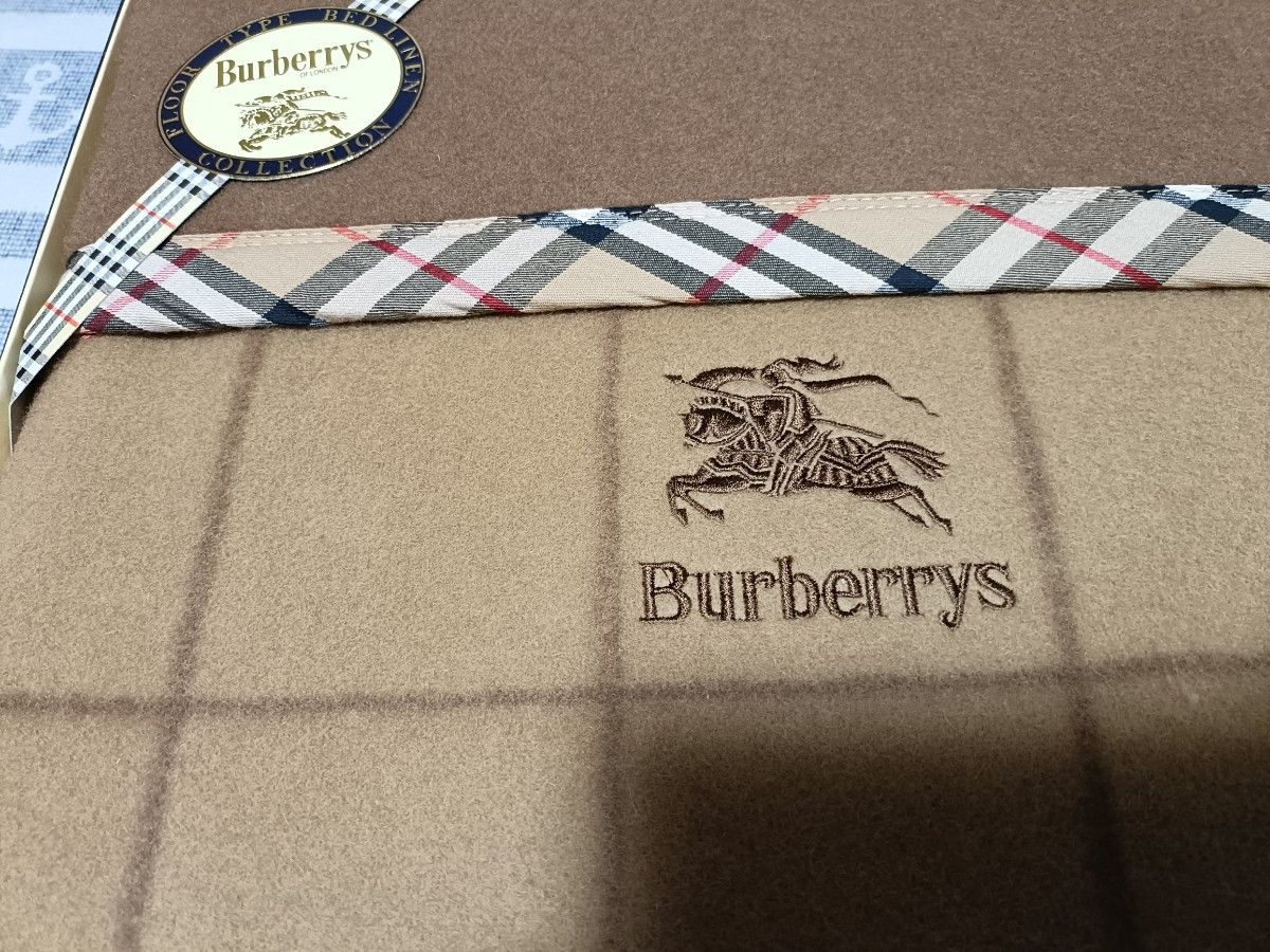 BURBERRY バーバリー 純毛毛布【BB 001】BE レア BURBERRY バーバリー 純毛毛布【BB 001】BE レア 希少 BURBERRY