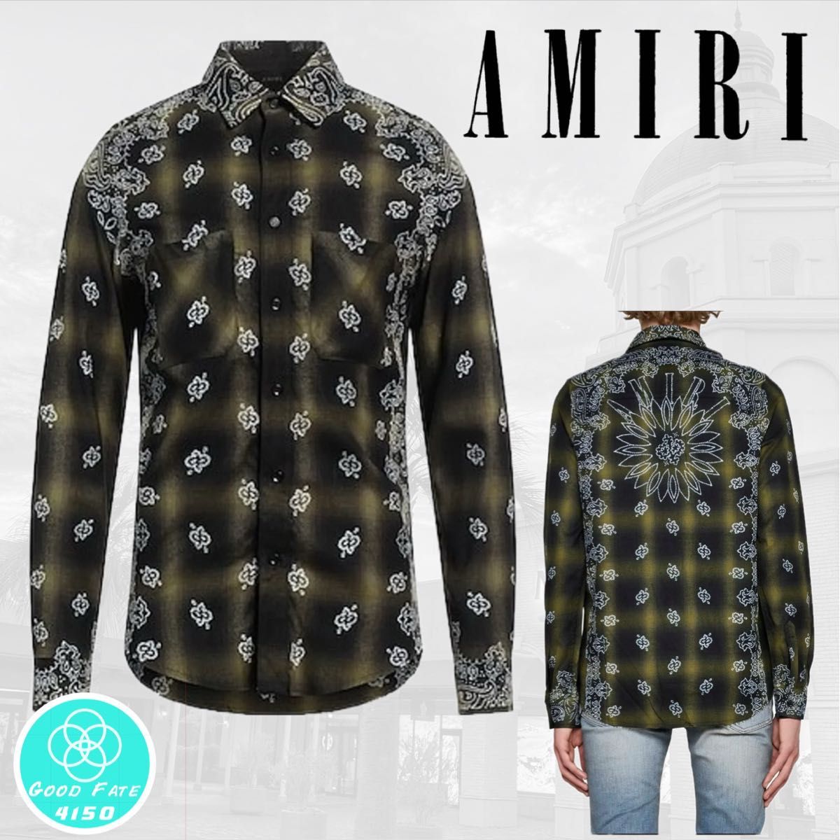 新品・本物 【AMIRI (アミリ) 】ペイズリー柄 バックロゴ 新品・本物 【AMIRI (アミリ) 】ペイズリー柄 バックロゴ