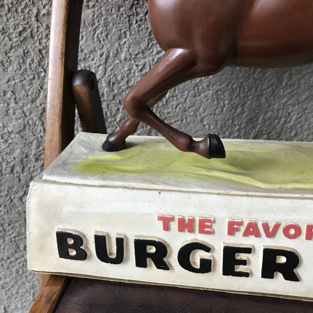 希少！ 50's アメリカアンティーク BurgerBeer ビール店頭看板 USA製ヴィンテージ 雑貨/イギリスニューヨーク70'sカリフォルニア家具レトロ_画像2