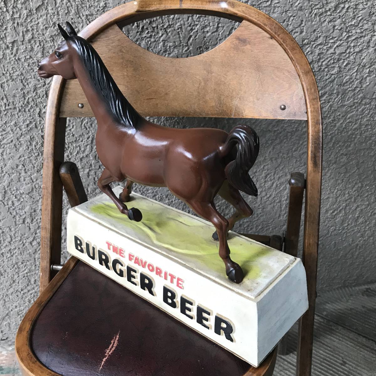 希少！ 50's アメリカアンティーク BurgerBeer ビール店頭看板 USA製ヴィンテージ 雑貨/イギリスニューヨーク70'sカリフォルニア家具レトロ_画像5