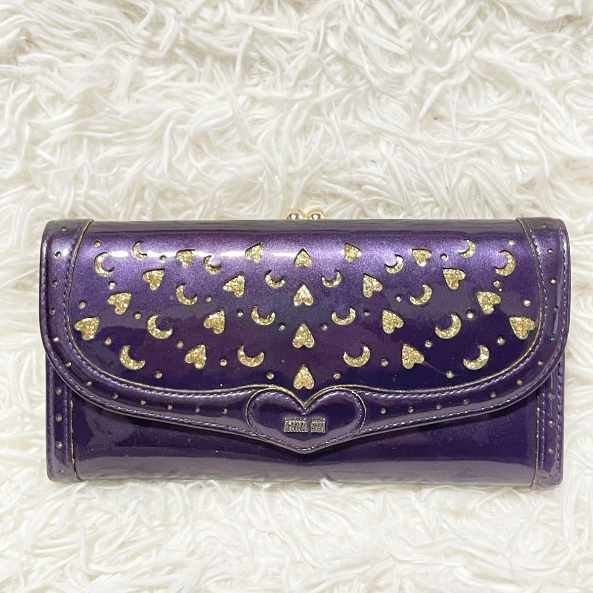 アナスイ ANNA SUI 長財布 がま口 財布 エナメル ハートリー アナスイ ANNA SUI 長財布 がま口 財布 エナメル ハートリー