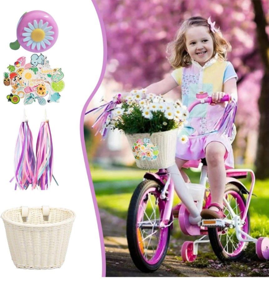 子ども自転車用 【手編みかご 】 籐のカゴ キッズバイク 子ども自転車用 【手編みかご 】 籐のカゴ キッズバイク