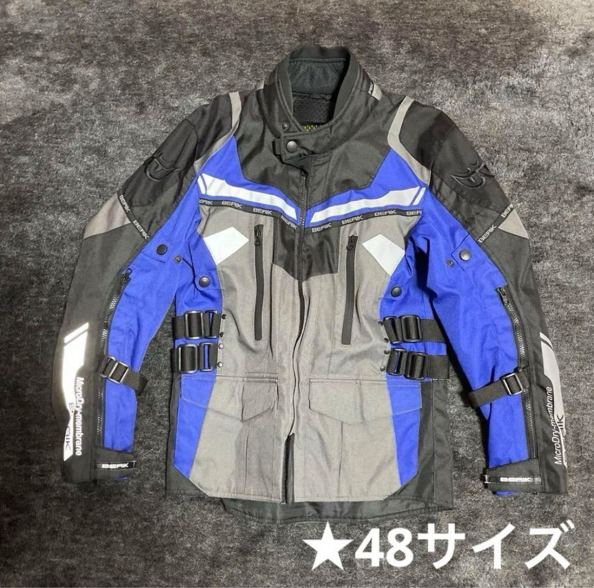BERIK RACE-DEP 2 0 バイクジャケット サイズ48 青・灰色 BERIK RACE-DEP 2 0 バイクジャケット サイズ48 青・灰色