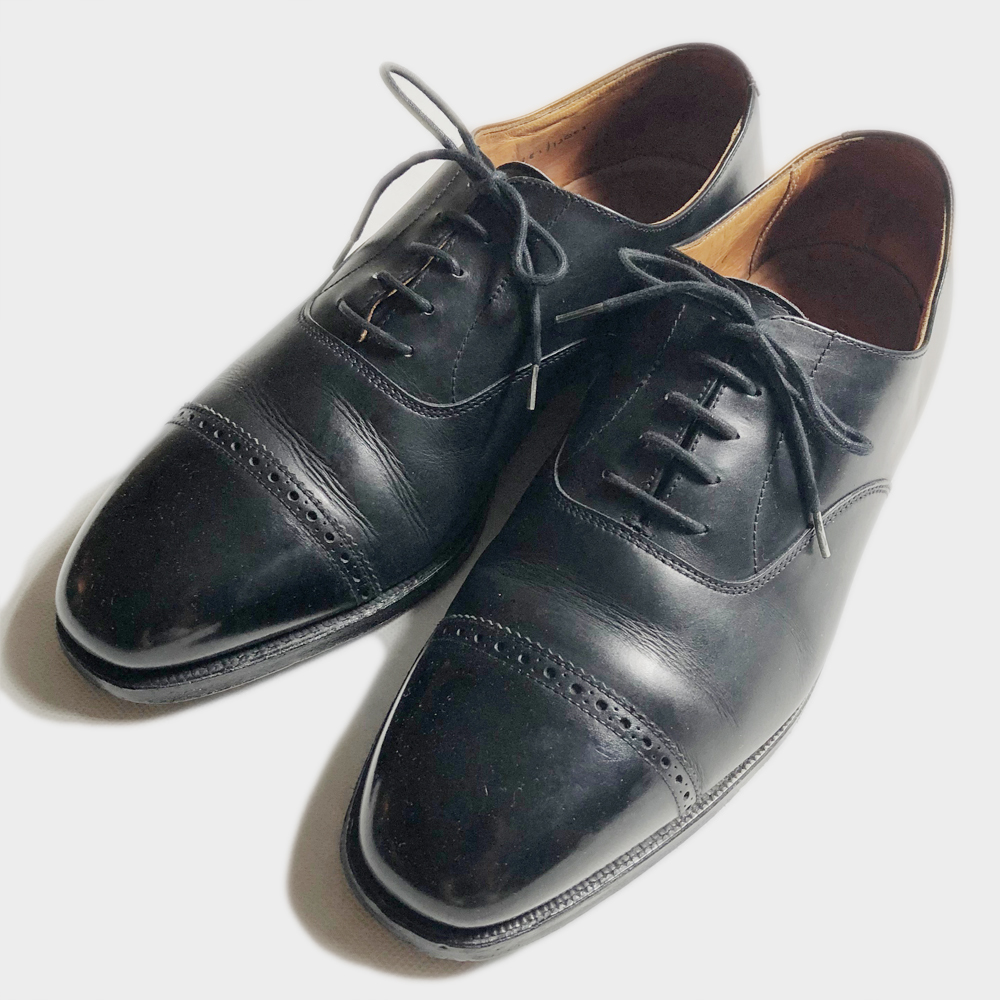 ラルフローレン パープルレーベル CROCKETT&JONES クロケット&ジョーンズ MADE IN ENGLAND 英国製 POLO ポロ レザーシューズ LEATHER SHOES