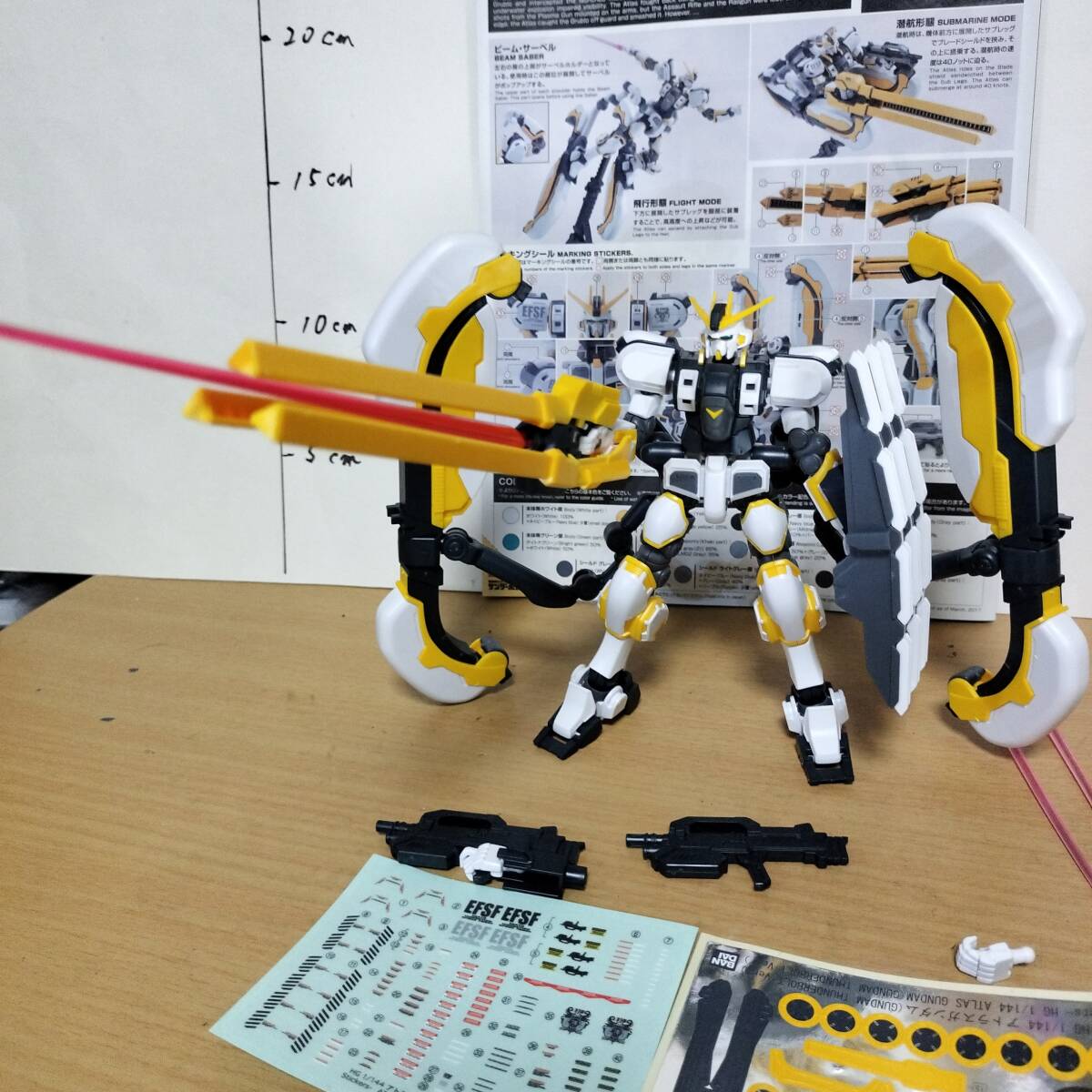 ネットオフ 送料得店 サンダーボルト 1/144 HGUC アトラスガンダム ジャンク 完成品 完成品
