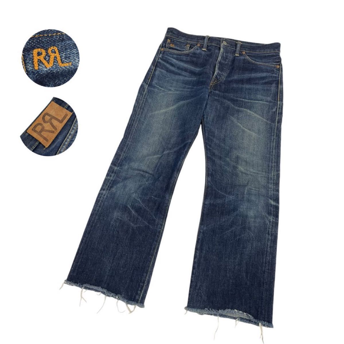 RRL ダブルアールエル デニム 刺繍 5ポケット ダメージ加工 29 RRL ダブルアールエル デニム 刺繍 5ポケット ダメージ加工 29