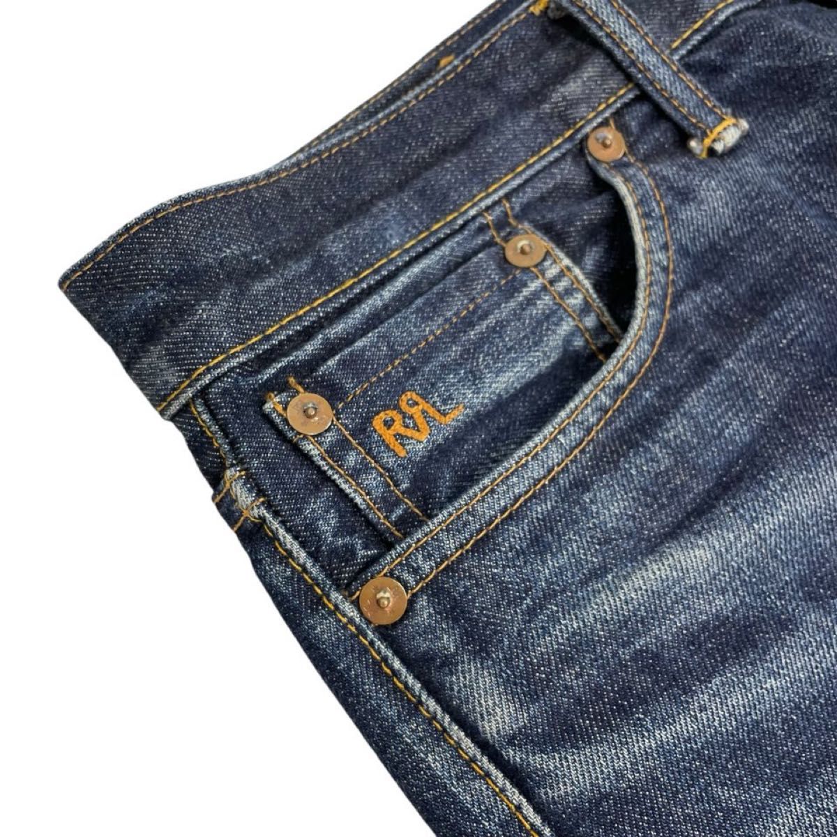 RRL ダブルアールエル デニム 刺繍 5ポケット ダメージ加工 29